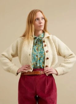 Betty - Heritage Knitwear Cream Cardigan - 100% British Wool -Palava Sale Store betty heritage cream 6