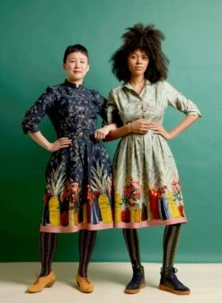 Cynthia Dress - Navy Constance Spry -Palava Sale Store cynthia constance spry navy midi dress 3