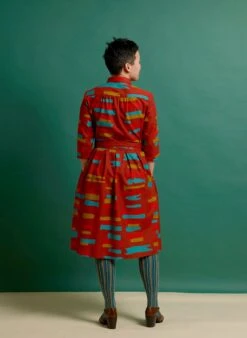 Cynthia Dress - Rust Red Archive 8 Cynthia Dress - Rust Red Archive -Palava Sale Store cynthia red archive 1