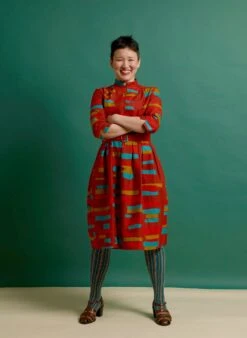 Cynthia Dress - Rust Red Archive 11 Cynthia Dress - Rust Red Archive -Palava Sale Store cynthia red archive 4