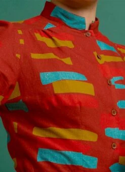 Cynthia Dress - Rust Red Archive 10 Cynthia Dress - Rust Red Archive -Palava Sale Store cynthia red archive 5