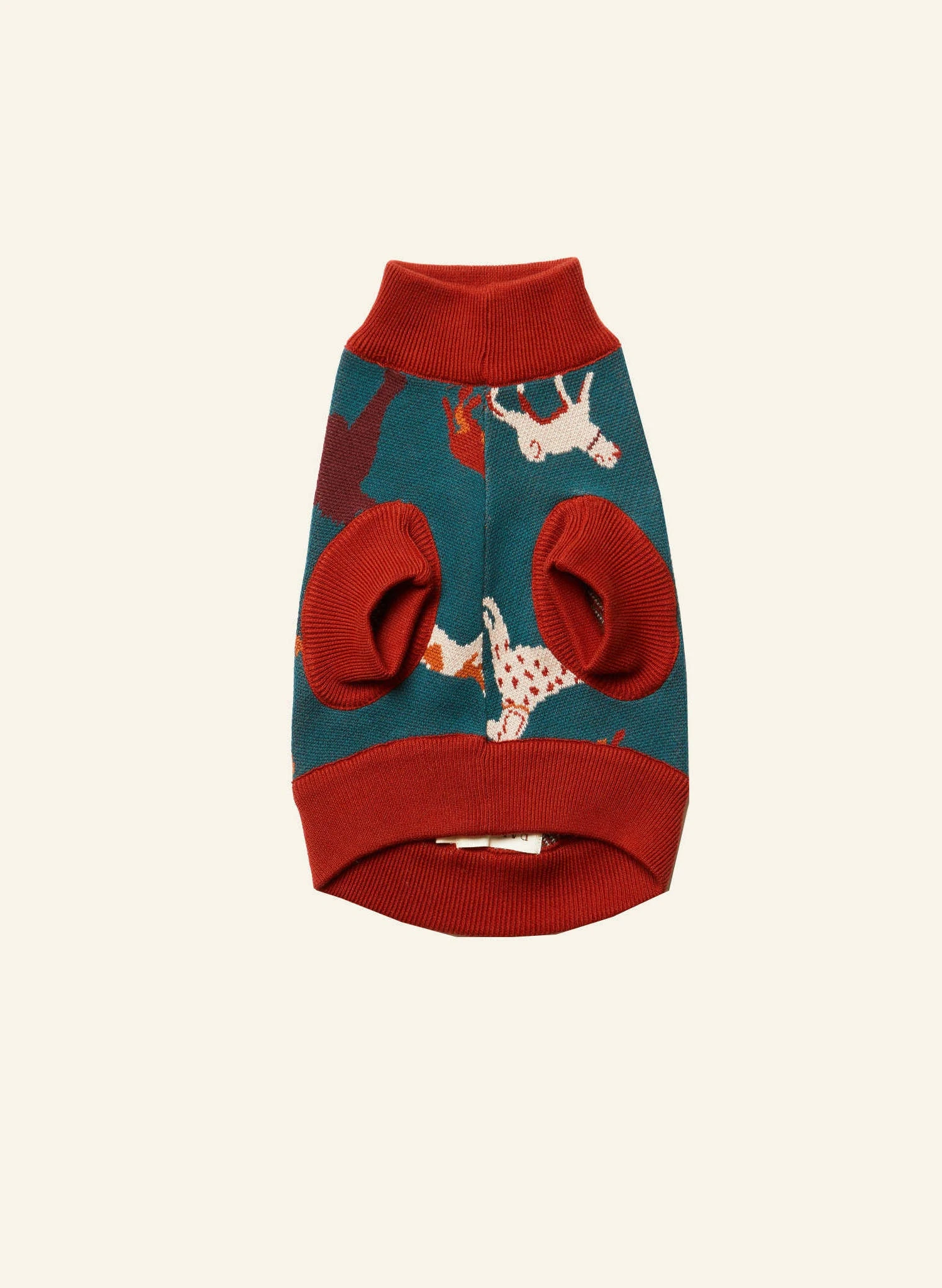 Rodney Dog Jumper - Teal Woof 1 Rodney Dog Jumper - Teal Woof