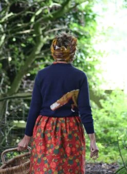 Esther Long - Navy Fox Jumper -Palava Sale Store esther fox navy organic cotton jumper back 3