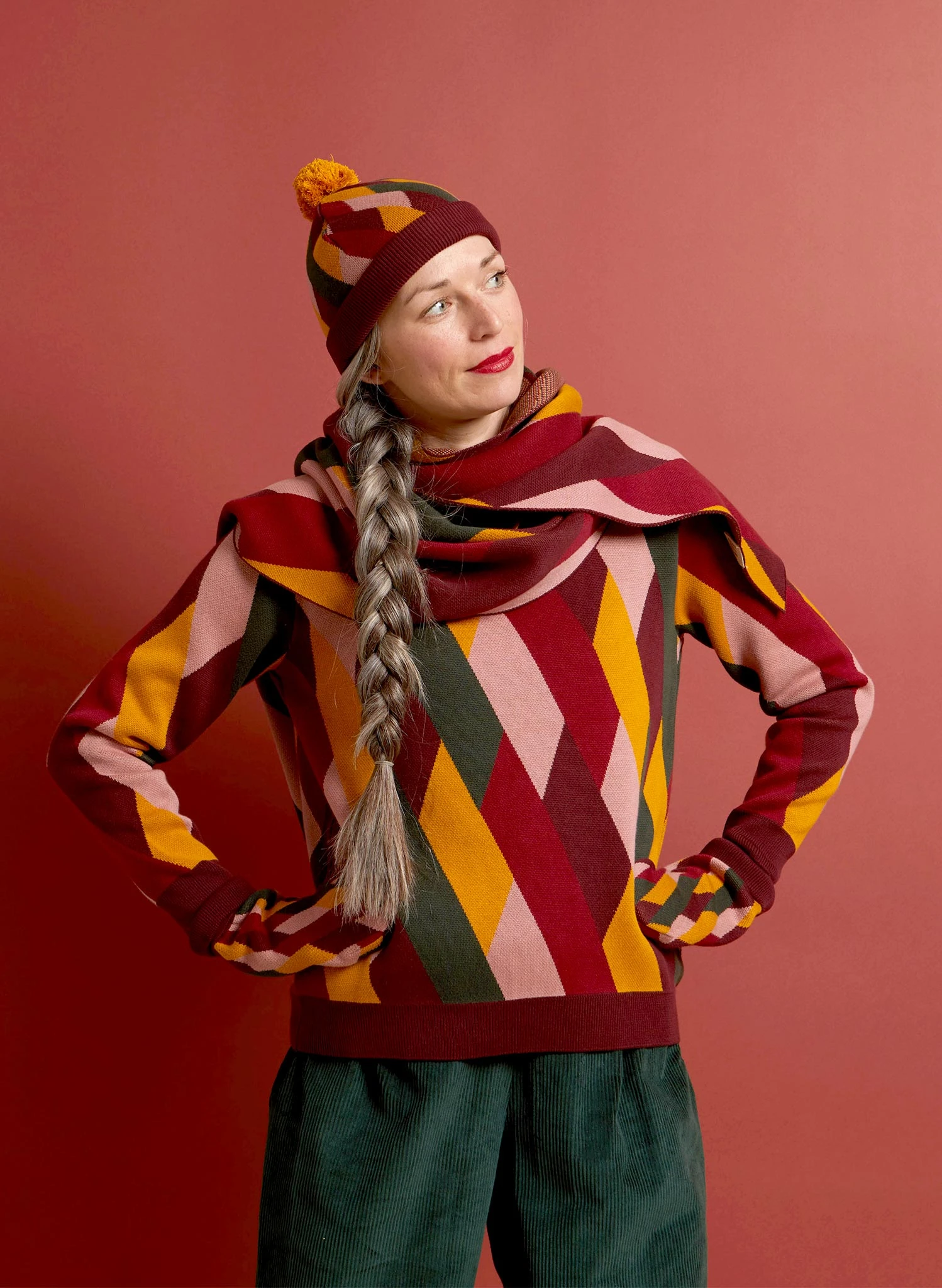 Knitted Hat - Kaleidoscope 3 Knitted Hat - Kaleidoscope - Image 3