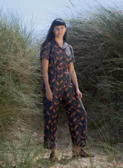 Francesca Long Jumpsuit - Navy Prawn Cocktail 15 Francesca Long Jumpsuit - Navy Prawn Cocktail -Palava Sale Store francesca prawn cocktail website 1