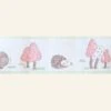 Poppy - Large Mole And Hedgehog - Wallpaper Border - 10m