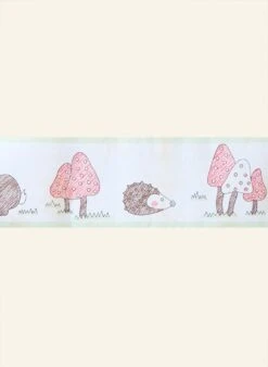 Poppy - Large Mole And Hedgehog - Wallpaper Border - 10m