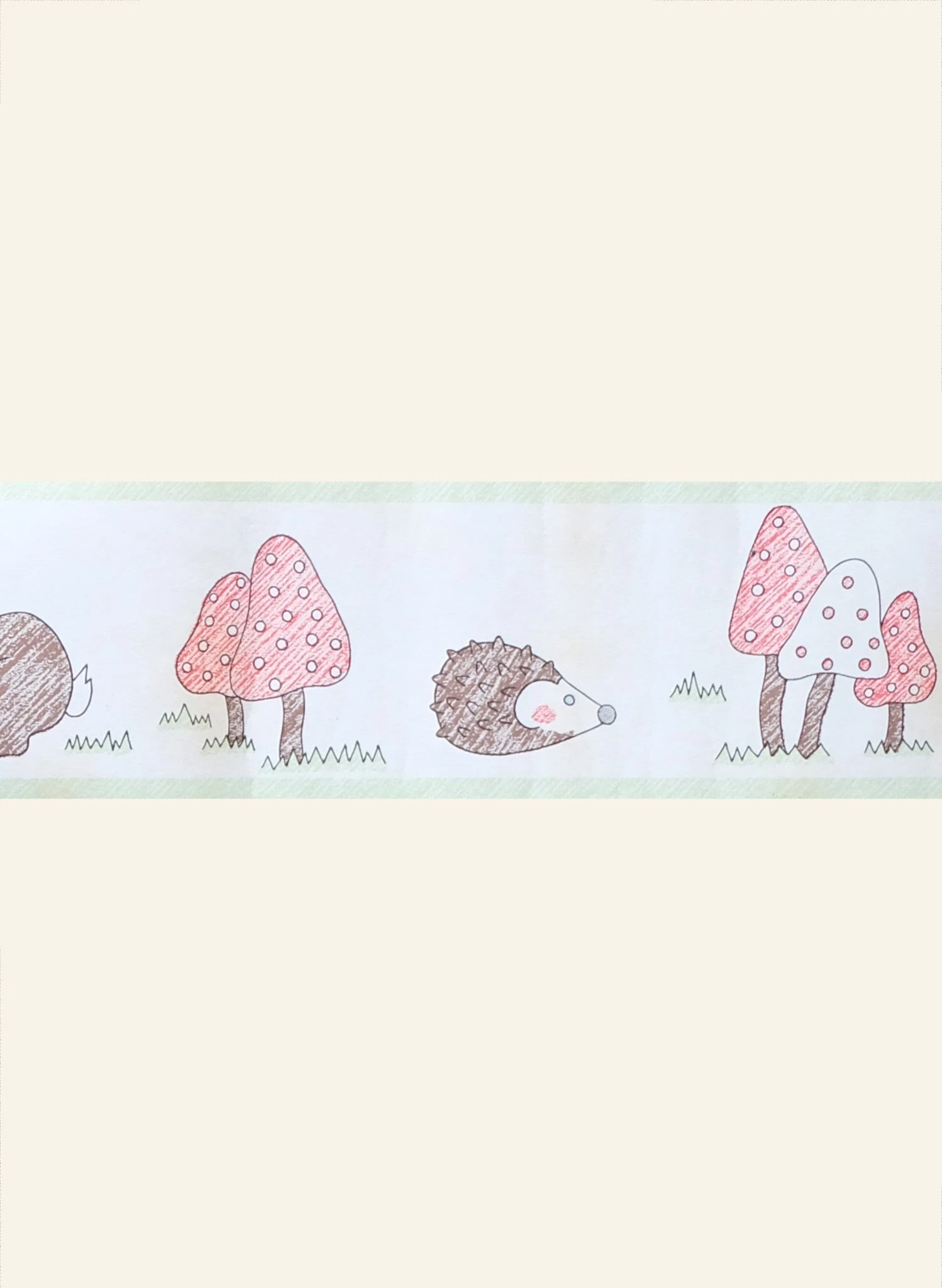 Poppy - Wallpaper Border - 10m - Small Mole And Hedgehog