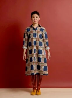 Izzy Shirt Dress - Navy Check 10 Izzy Shirt Dress - Navy Check -Palava Sale Store izzy checks 1