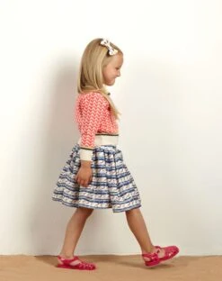 Jenny Baby Skirt - Royal Blue Diver Rows -Palava Sale Store jenny skirt divers rows 2