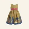 Martha Children's Dress - Mustard London Print
