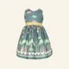 Martha Children's Dress - Teal Ballroom