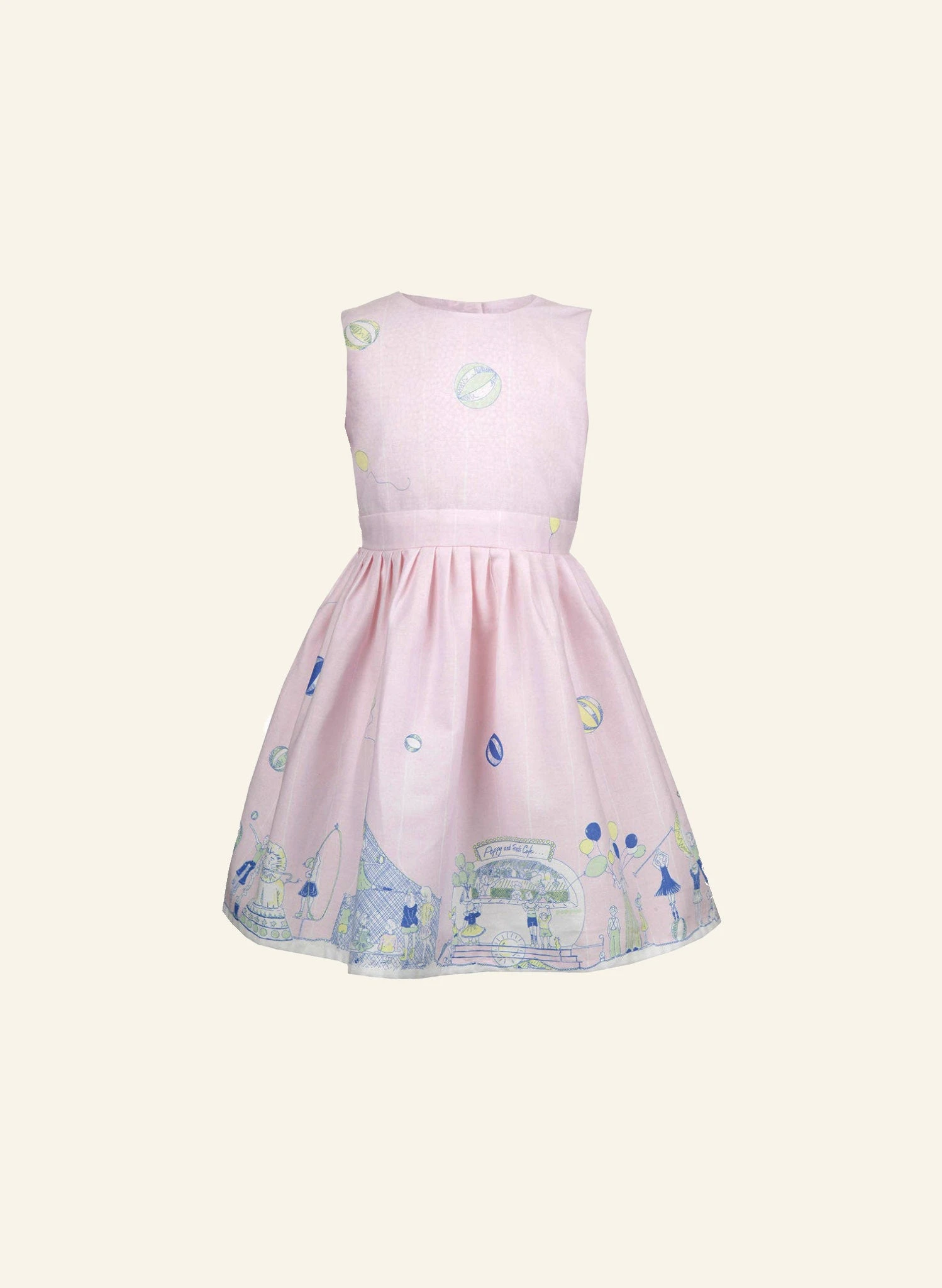 Penny Children's Dress - Pink Circus 1 Penny Children's Dress - Pink Circus
