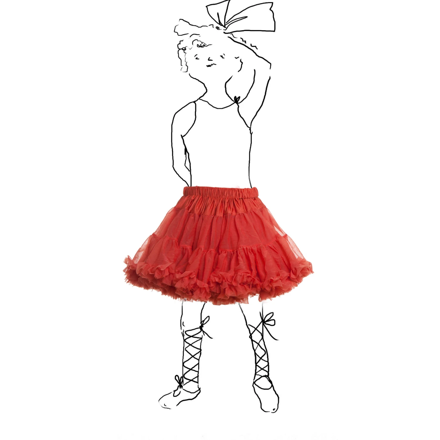 Toddler's Petticoat - Burnt Orange - Age 1 -2 1 Toddler's Petticoat - Burnt Orange - Age 1 -2