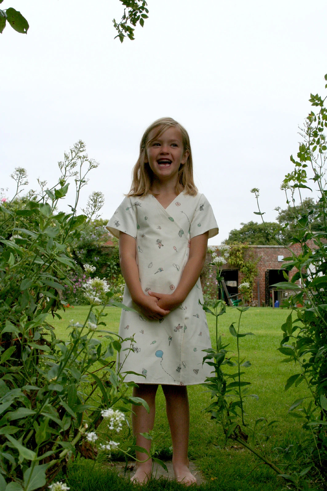 Poppy Archive- Junko Children's Dress - Birthday Bash Cream Pink 3 Poppy Archive- Junko Children's Dress - Birthday Bash Cream Pink - Image 3