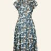 Rita Dress - Blue Puffins