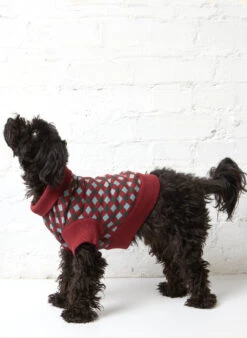 Rodney Dog Jumper - Burgundy Check -Palava Sale Store rodney 1