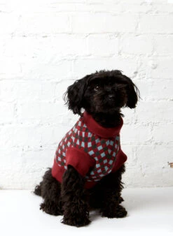 Rodney Dog Jumper - Burgundy Check -Palava Sale Store rodney 2