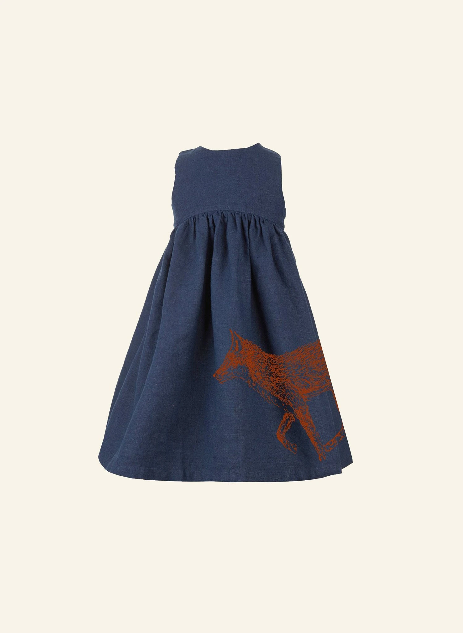 Rosie Children's Dress - Navy Fox 1 Rosie Children's Dress - Navy Fox