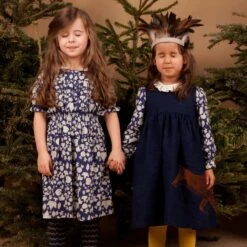 Rosie Children's Dress - Navy Fox 11 Rosie Children's Dress - Navy Fox -Palava Sale Store rosie navy fox 5