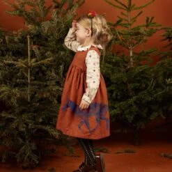 Rosie Children's Dress - Rust Fox | Linen -Palava Sale Store rosie rust fox 3