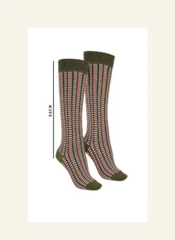 Knee High Socks - Green Barbican - Cotton -Palava Sale Store socks navy rocket creambg2 5