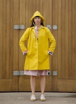 Heritage - Yellow Trench Coat - Red Coastal Memoirs Lining 14 Heritage - Yellow Trench Coat - Red Coastal Memoirs Lining -Palava Sale Store trench yellow website 1