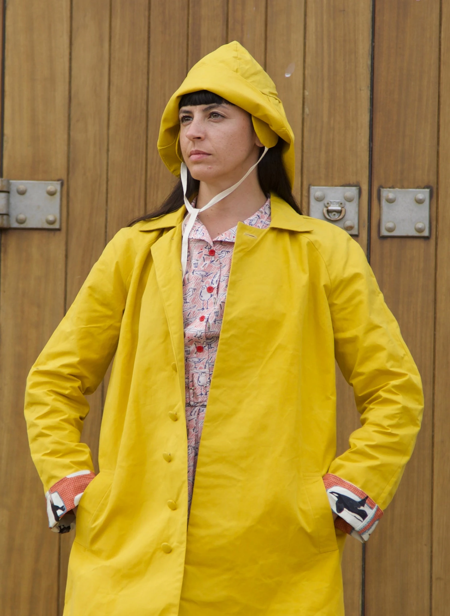 Heritage - Yellow Trench Coat - Red Coastal Memoirs Lining 8 Heritage - Yellow Trench Coat - Red Coastal Memoirs Lining - Image 8