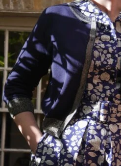 Vera Cardigan - Navy Sparkly -Palava Sale Store vera sparkly navy image 3