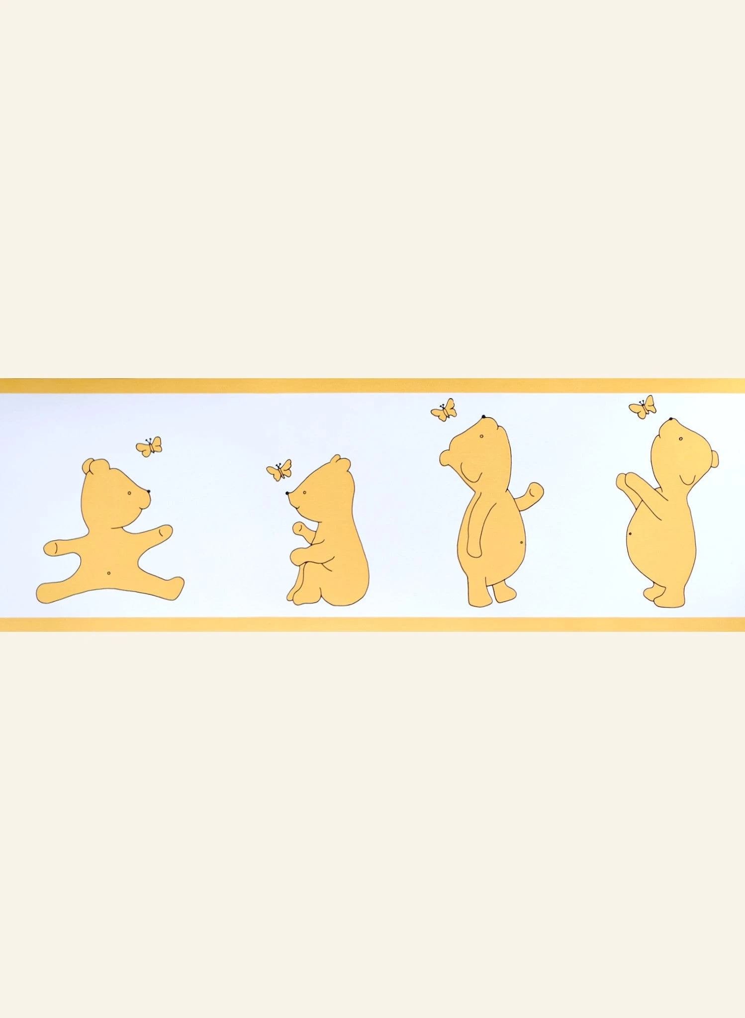 Poppy - Wallpaper Border - 10m - Yellow Bear